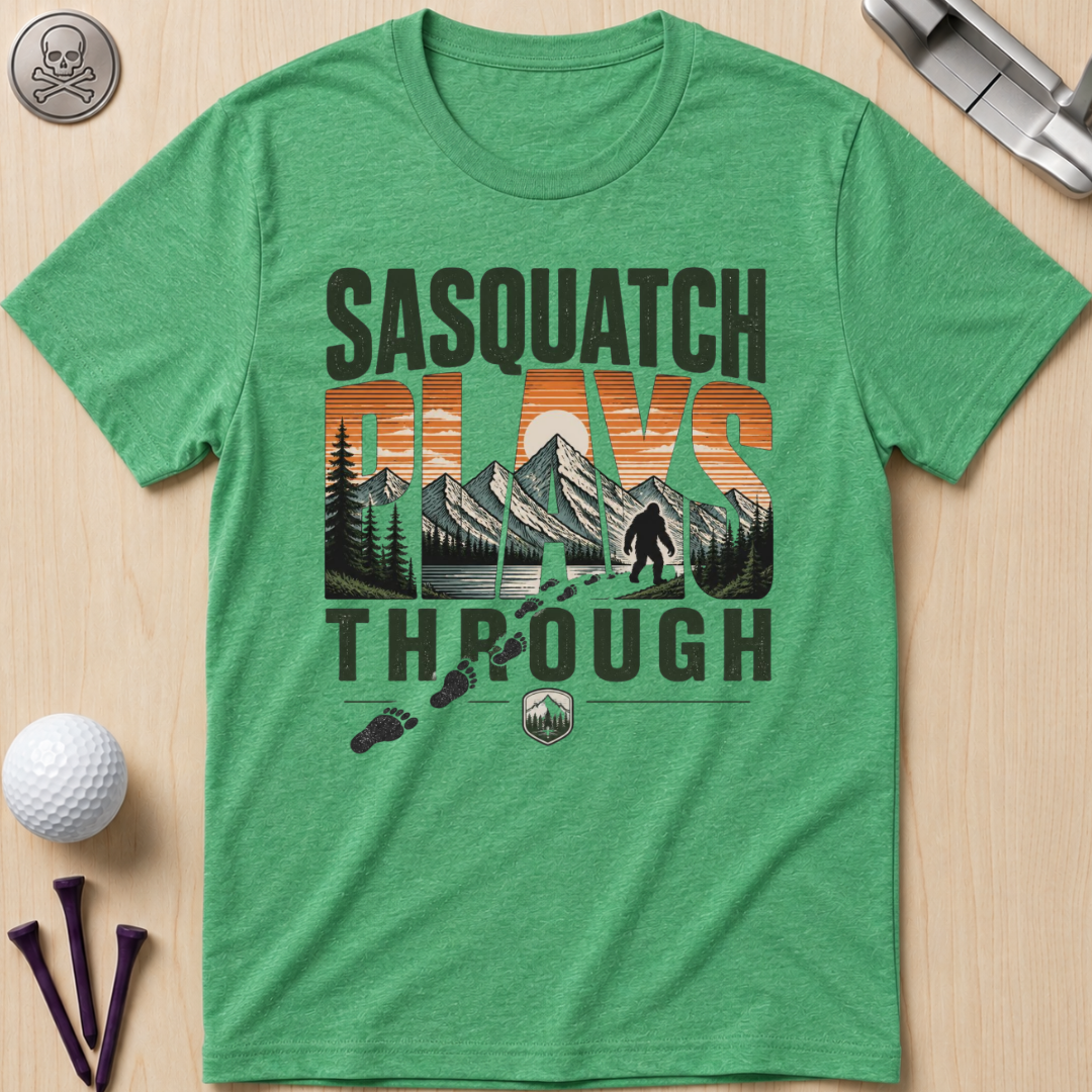 Sasquatch Plays Through T-Shirt