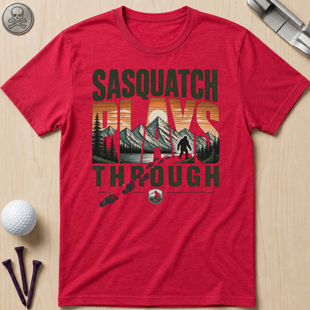 Sasquatch Plays Through T-Shirt