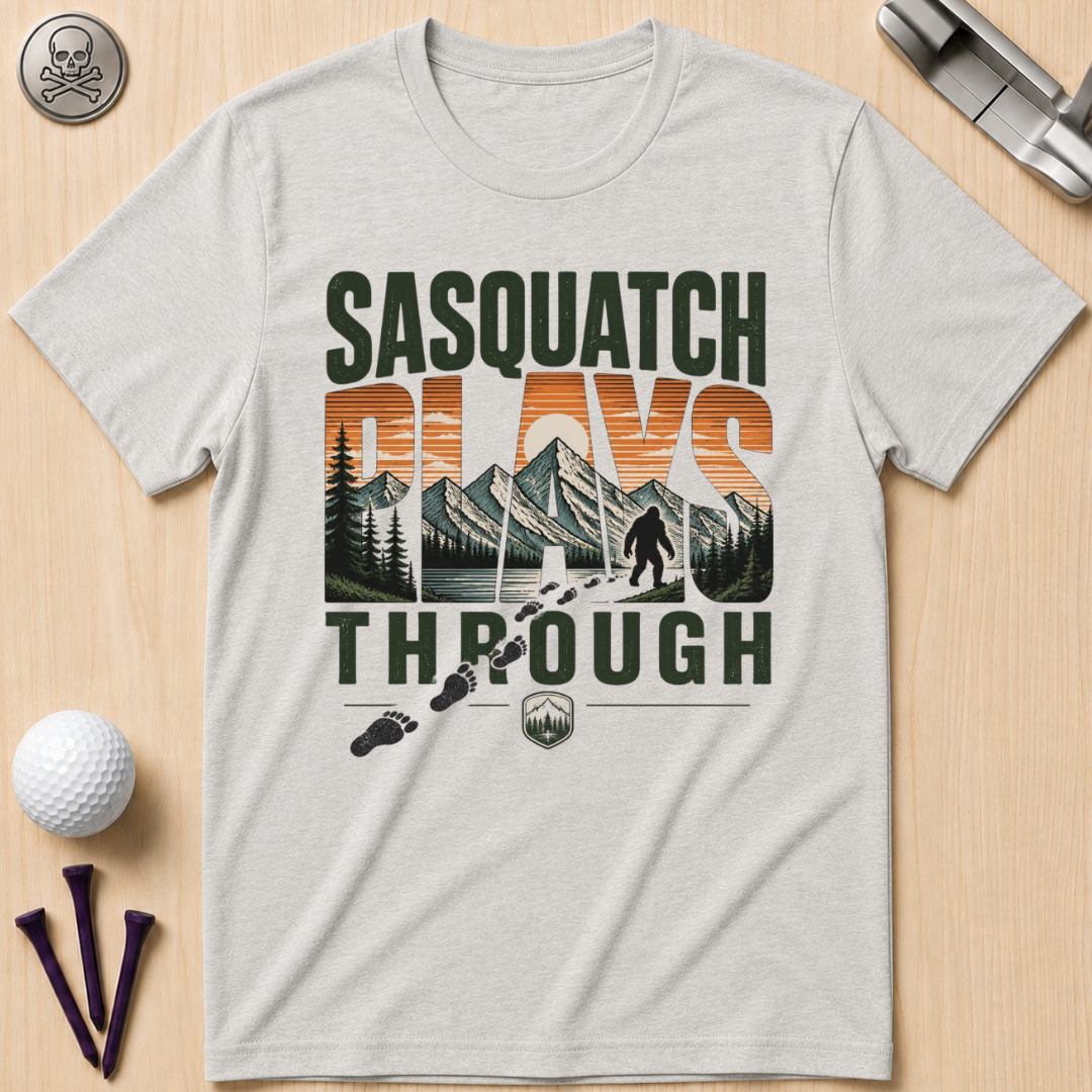 Sasquatch Plays Through T-Shirt