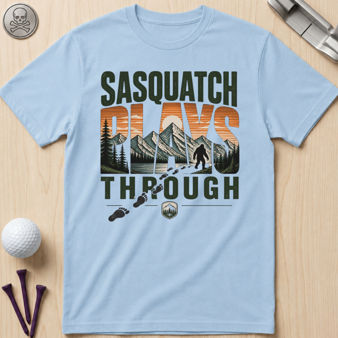 Sasquatch Plays Through T-Shirt