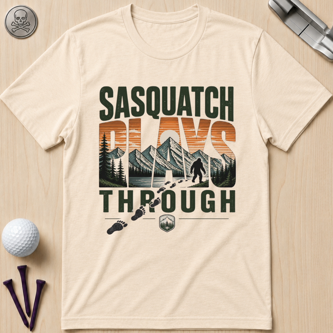 Sasquatch Plays Through T-Shirt