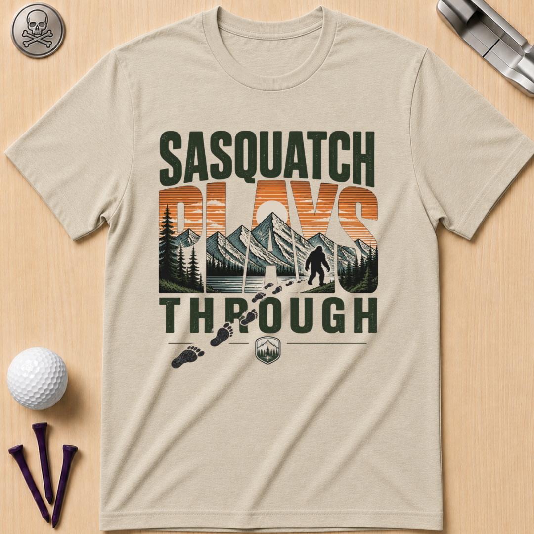 Sasquatch Plays Through T-Shirt