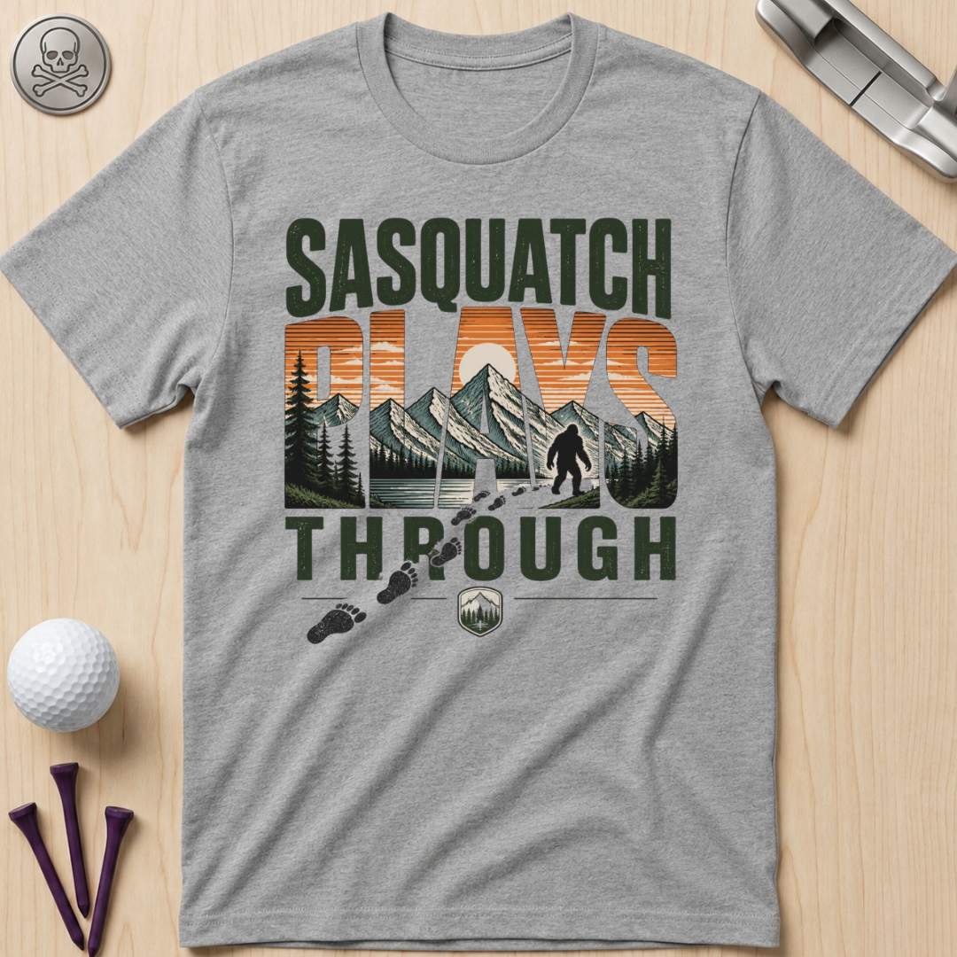 Sasquatch Plays Through T-Shirt