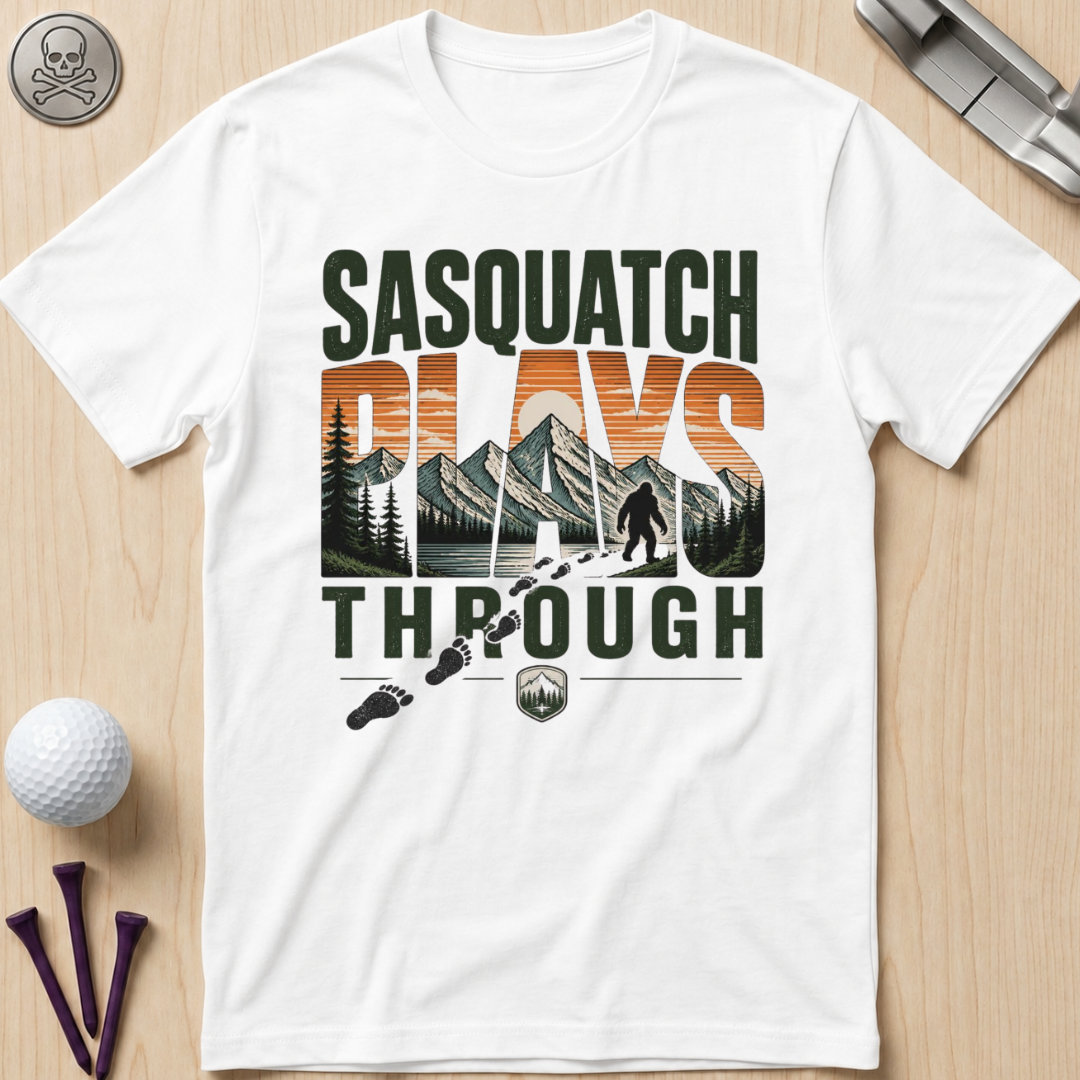 Sasquatch Plays Through T-Shirt