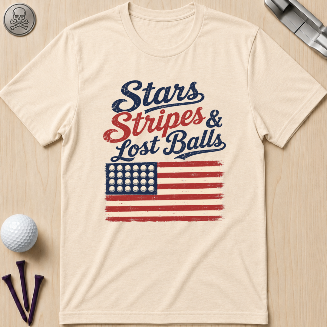 Stars Stripes & Lost Balls T-Shirt