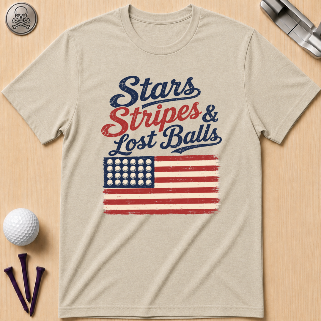 Stars Stripes & Lost Balls T-Shirt