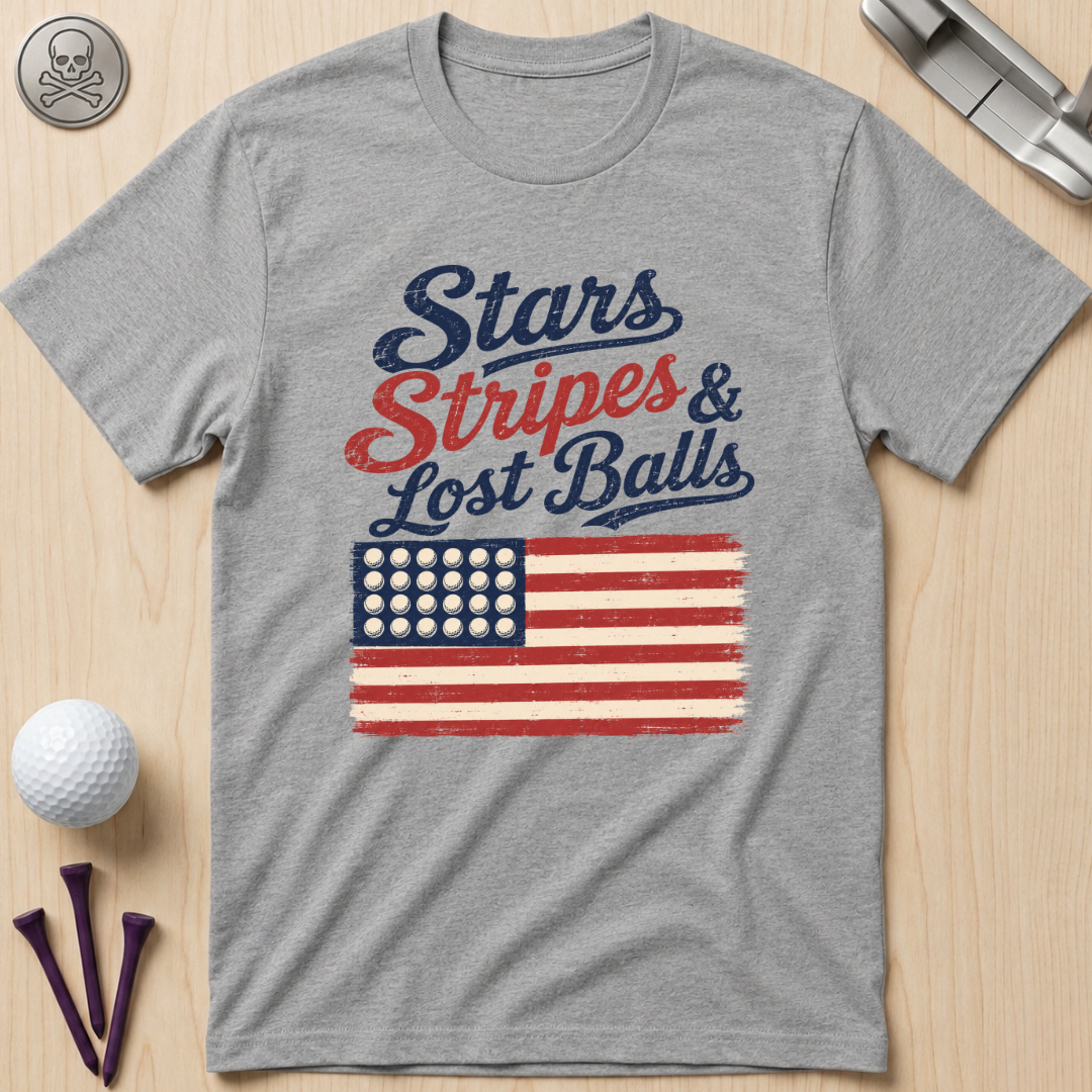 Stars Stripes & Lost Balls T-Shirt