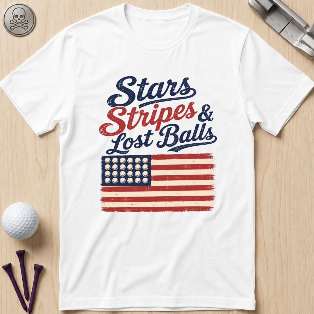 Stars Stripes & Lost Balls T-Shirt